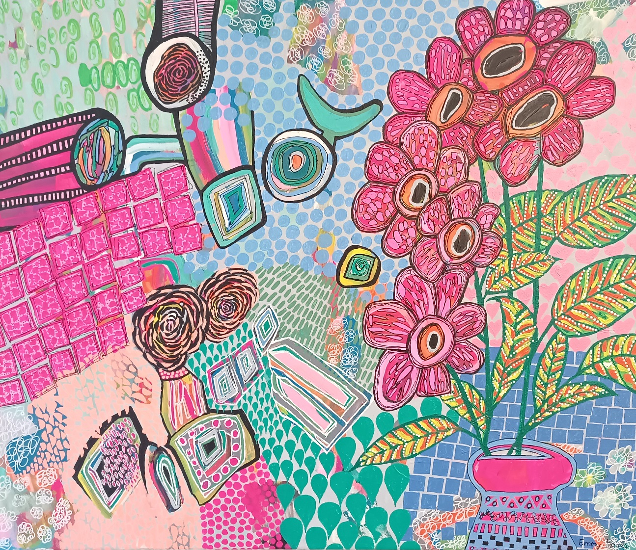 <span style="text-transform: uppercase;">Pink Experiences</span> <br> <span style="color: white; background-color: black; text-transform: uppercase;">EMMY MAURER</span>