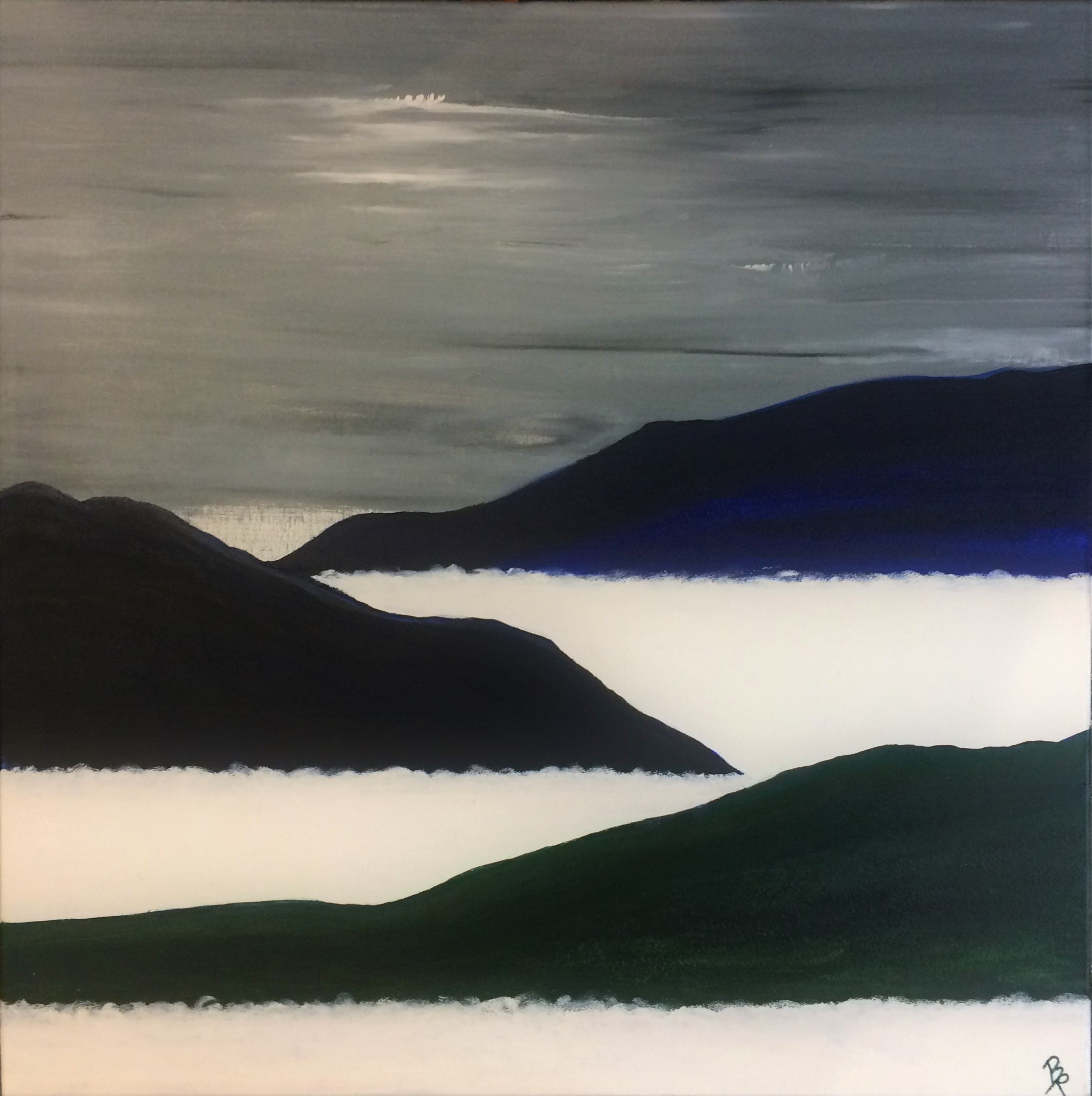 <span style="text-transform: uppercase;">November in den Bergen</span> <br> <span style="color: white; background-color: black; text-transform: uppercase;">Beate Rüsch</span>