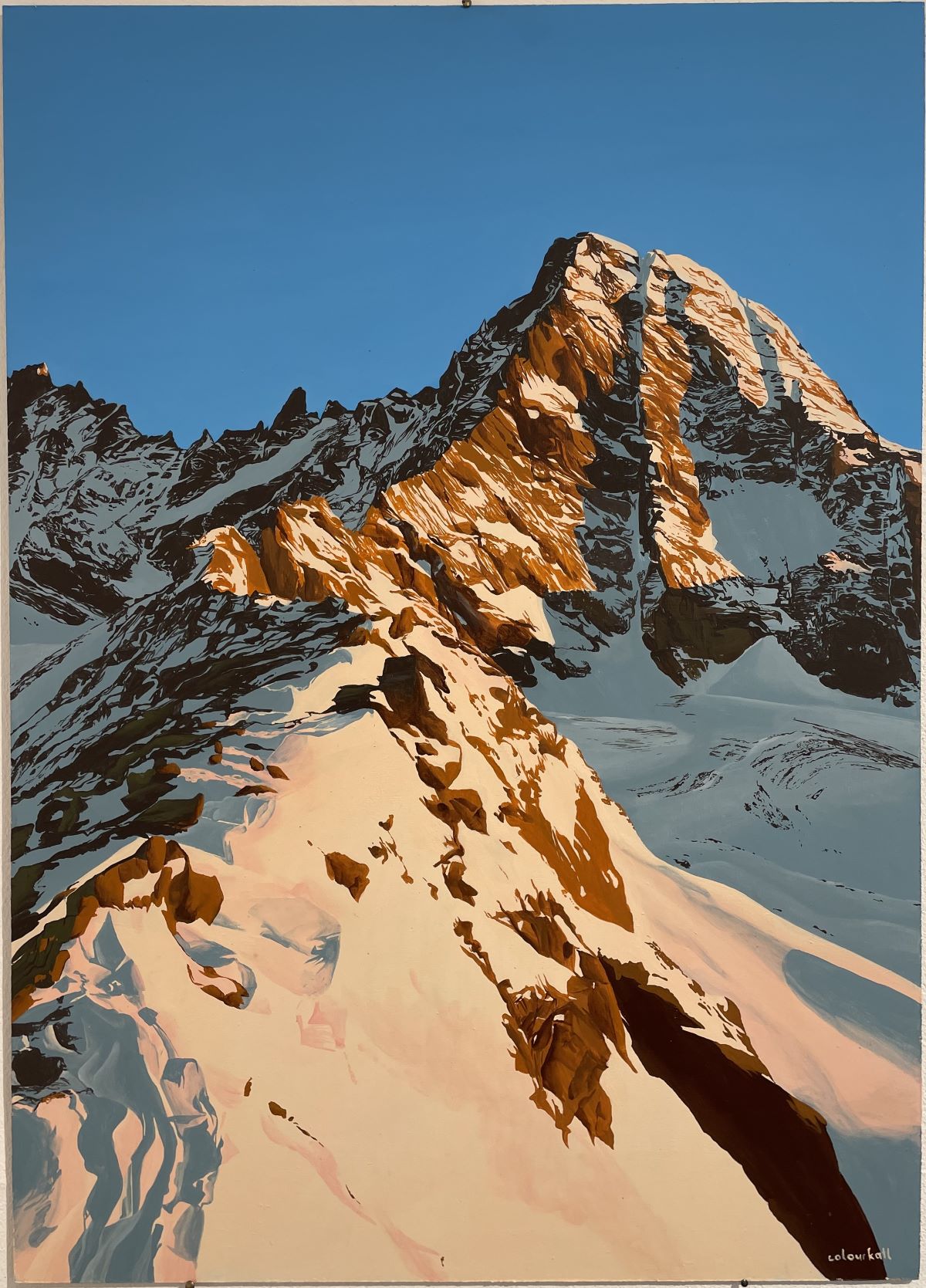 <span style="text-transform: uppercase;">Großglockner im Alpenglühen (verkauft)</span> <br> <span style="color: white; background-color: black; text-transform: uppercase;">KATRIN HINTERHOLZER</span