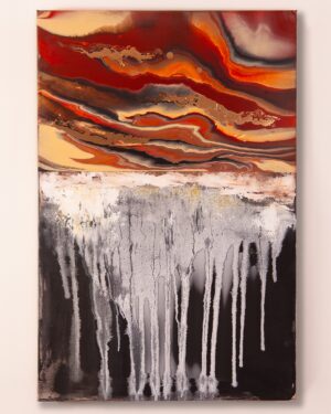 <span style="text-transform: uppercase;">Iced Waterfall</span> <br> <span style="color: white; background-color: black; text-transform: uppercase;">NICOLE REICHER</span>